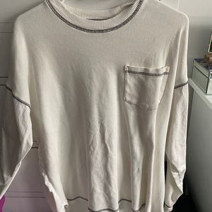 contrast stitch sweatshirt